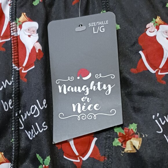 🎄🎁NWT Silky Christmas Boxer Briefs SANTA Jingle Bells Size L🎄🎁 - Picture 2 of 8